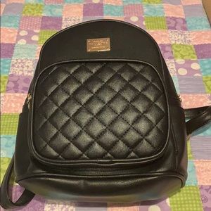 Black backpack purse